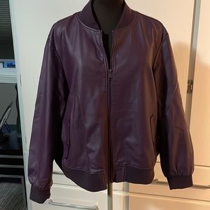 Purple/burgundy bomber jacket, fully lined, never worn.